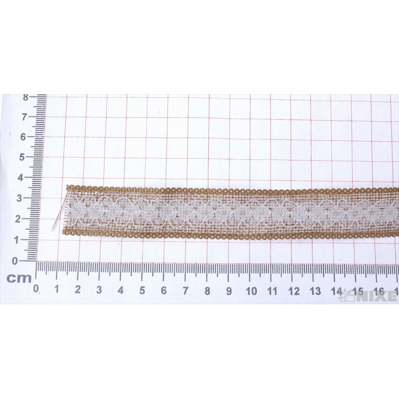 STUHA JUTA KRAJKA 25mmx7yd*PŘÍRODNÍ