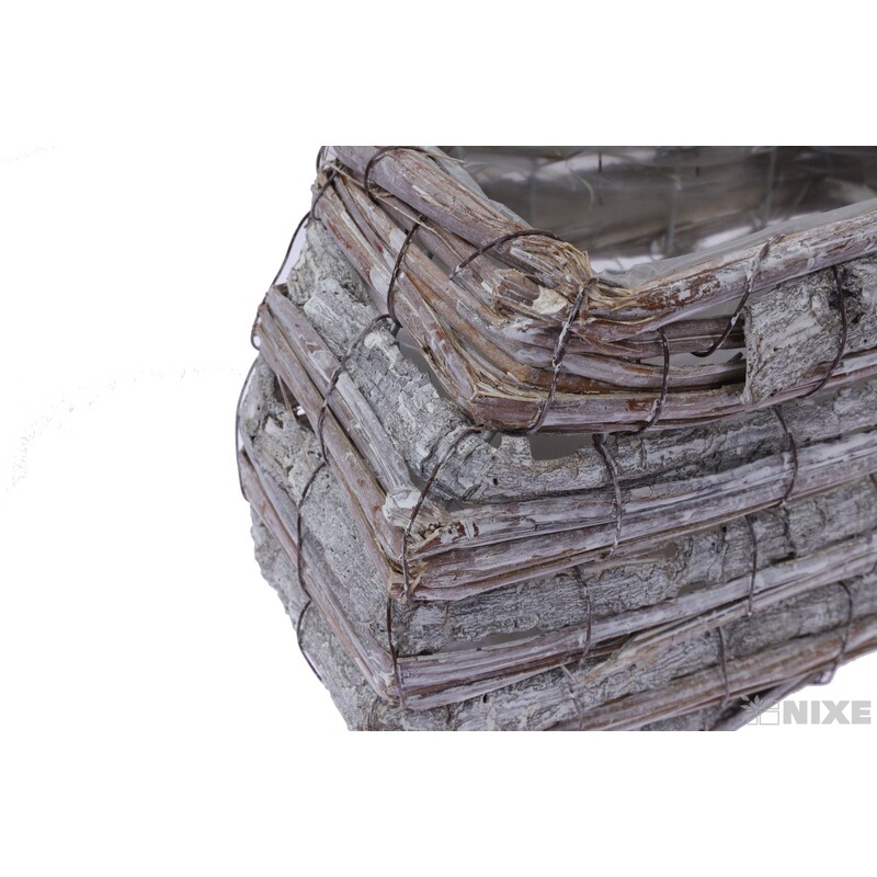 OBAL KŮRA 16x16x8cm*BÍLÁ