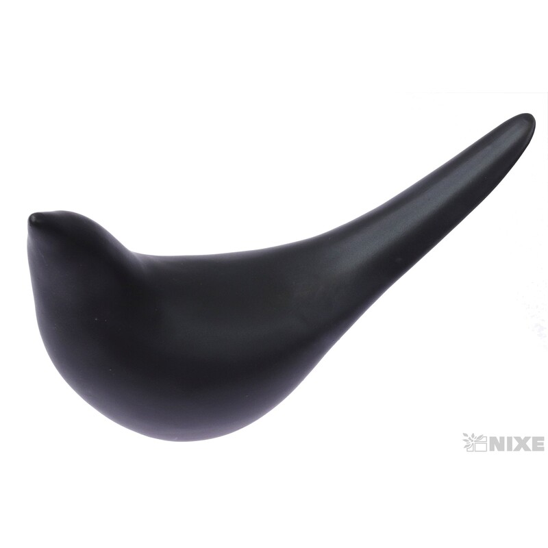 PTÁČEK KERAMIKA 17x11cm*ČERNÁ