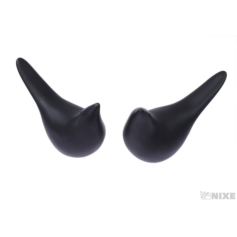 PTÁČEK KERAMIKA 12x8cm*ČERNÁ