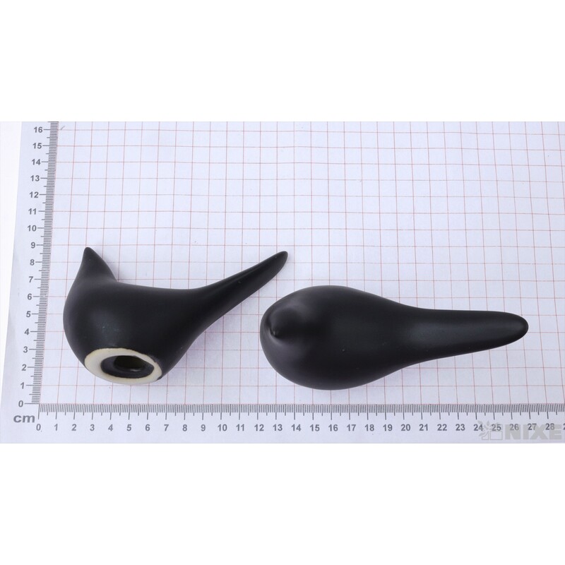 PTÁČEK KERAMIKA 12x8cm*ČERNÁ