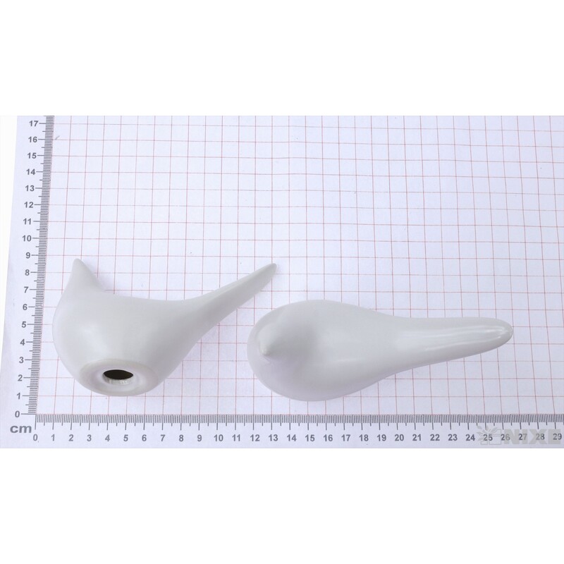 PTÁČEK KERAMIKA 12x8cm*BÍLÁ