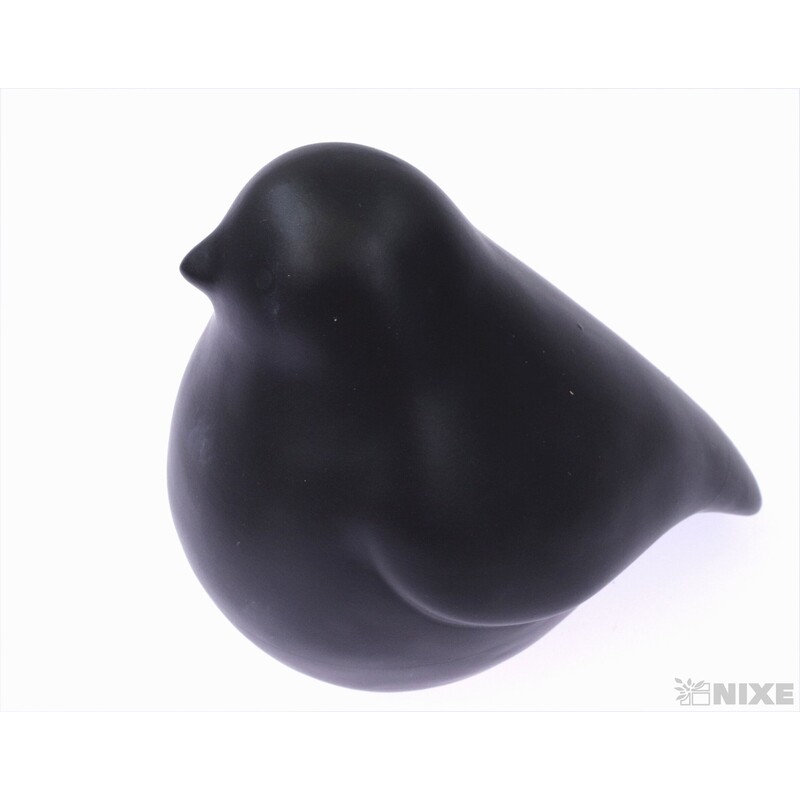 PTÁČEK KERAMIKA 13x10cm*ČERNÁ