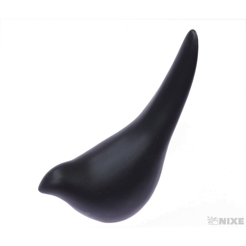 PTÁČEK KERAMIKA 14x7cm*ČERNÁ