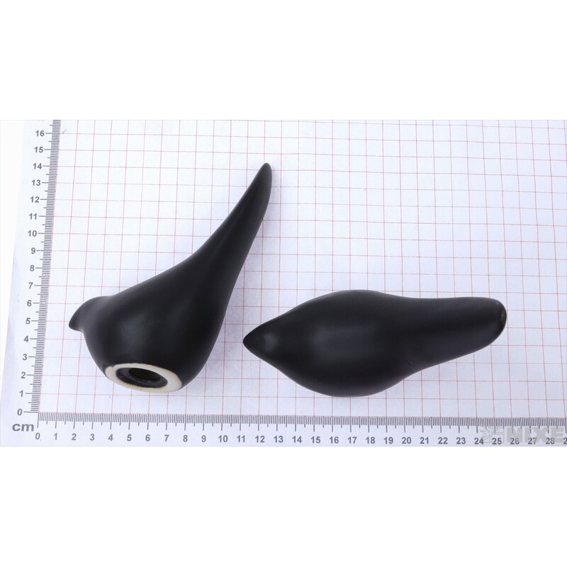 PTÁČEK KERAMIKA 14x7cm*ČERNÁ