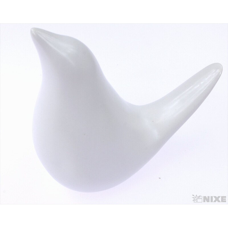 PTÁČEK KERAMIKA 10x9cm*BÍLÁ