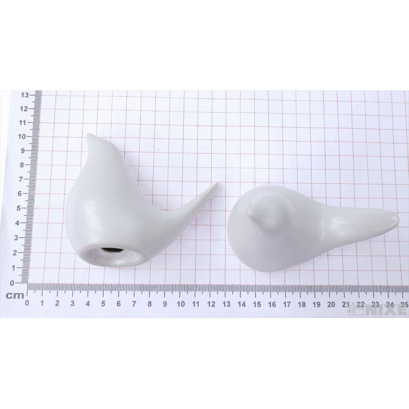 PTÁČEK KERAMIKA 10x9cm*BÍLÁ