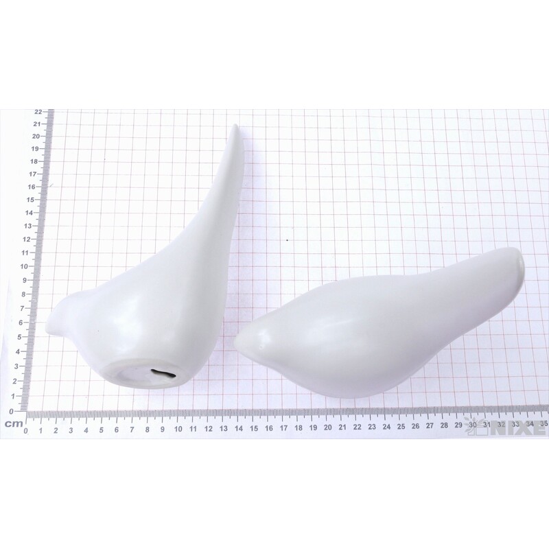 PTÁČEK KERAMIKA 12x19cm*BÍLÁ