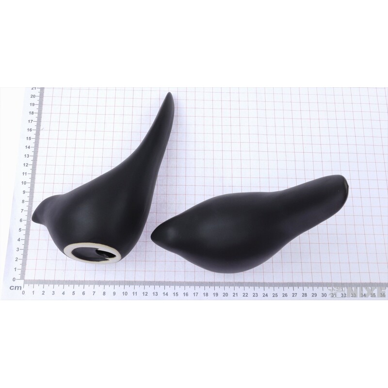 PTÁČEK KERAMIKA 12x19cm*ČERNÁ