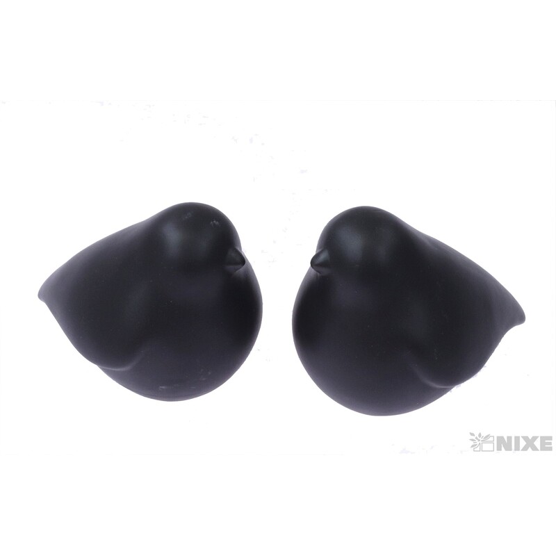 PTÁČEK KERAMIKA 12x8cm*ČERNÁ