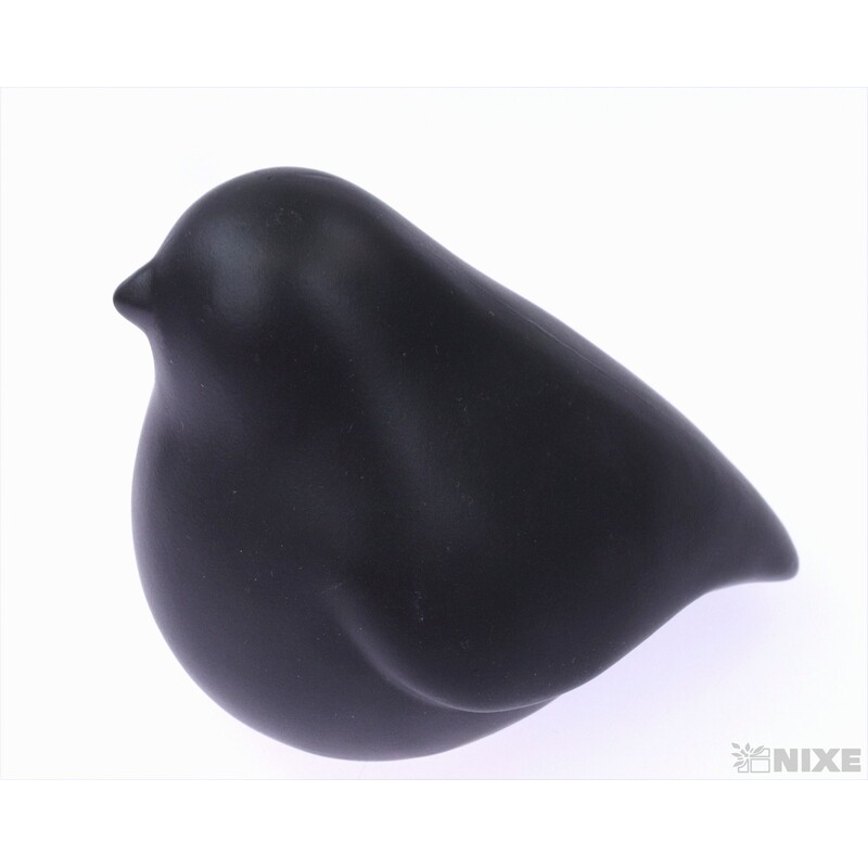 PTÁČEK KERAMIKA 12x8cm*ČERNÁ