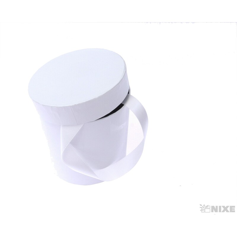 KVĚTINOVÝ BOX pr. 12x12cm*BÍLÁ