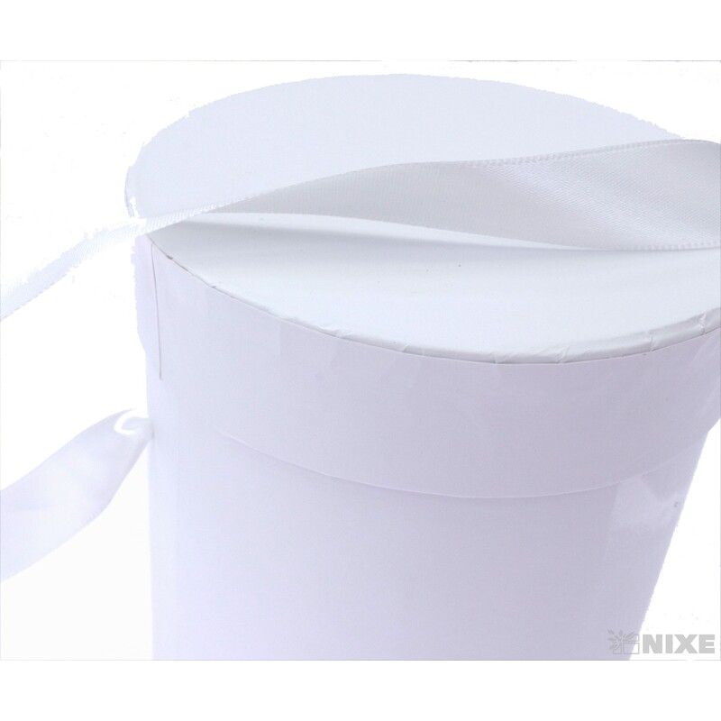 KVĚTINOVÝ BOX pr. 12x12cm*BÍLÁ