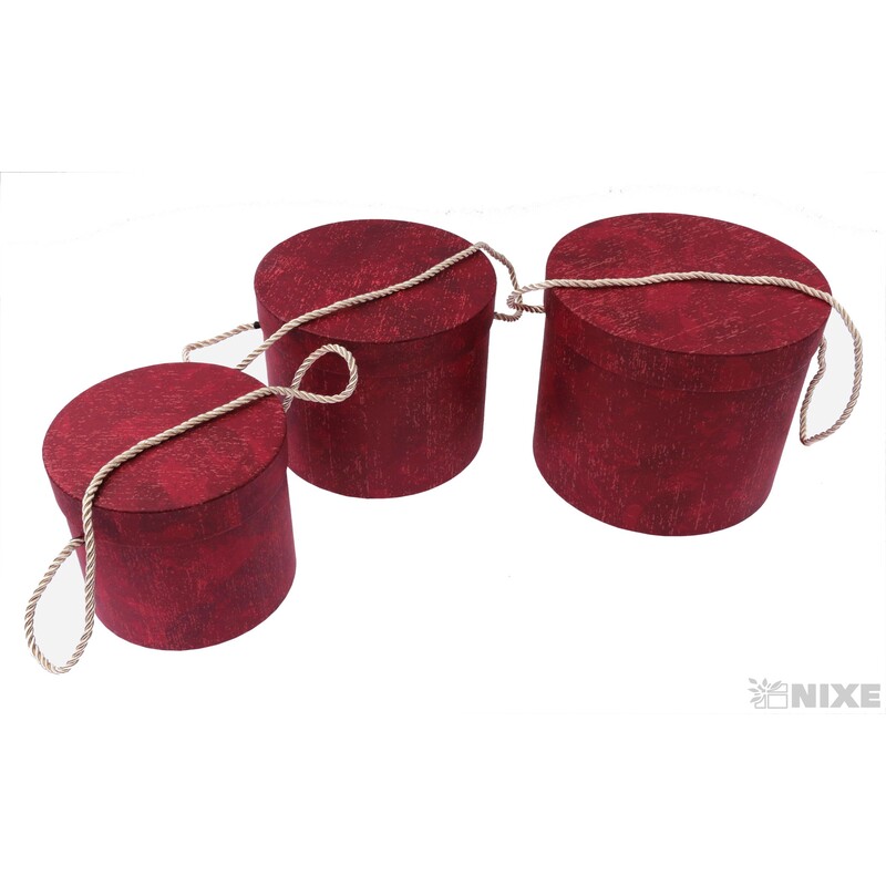 KVĚTINOVÝ BOX 3ks pr.20x17cm 17x16 14x12*MIX BAREV