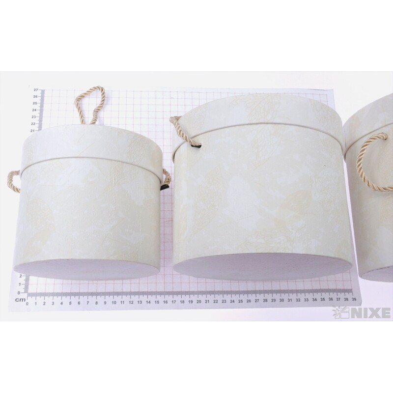 KVĚTINOVÝ BOX 3ks pr.20x17cm 17x16 14x12*MIX BAREV