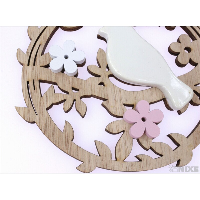 ZÁVĚS PTÁČEK KRUH 14cm