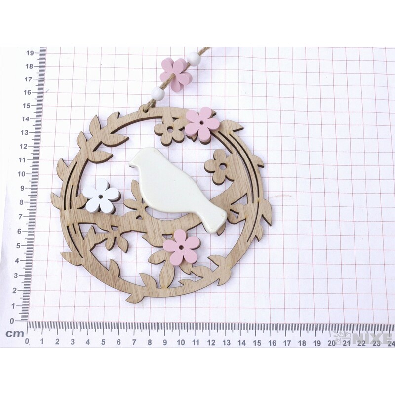 ZÁVĚS PTÁČEK KRUH 14cm