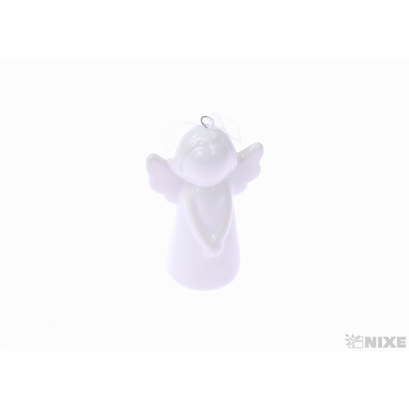 ANDĚL PORCELÁN 6,5cm*BÍLÁ