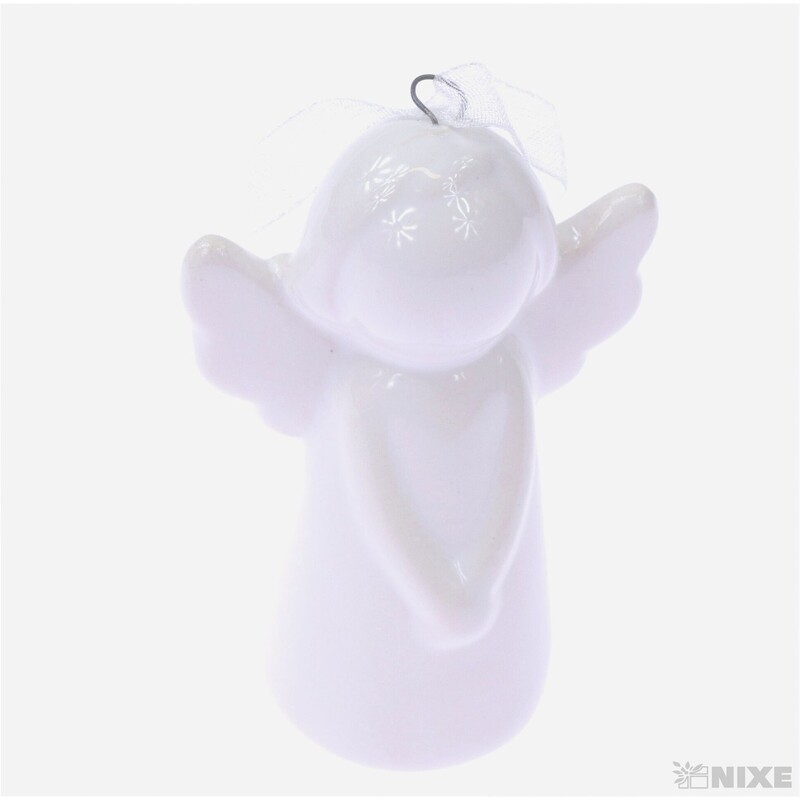 ANDĚL PORCELÁN 6,5cm*BÍLÁ