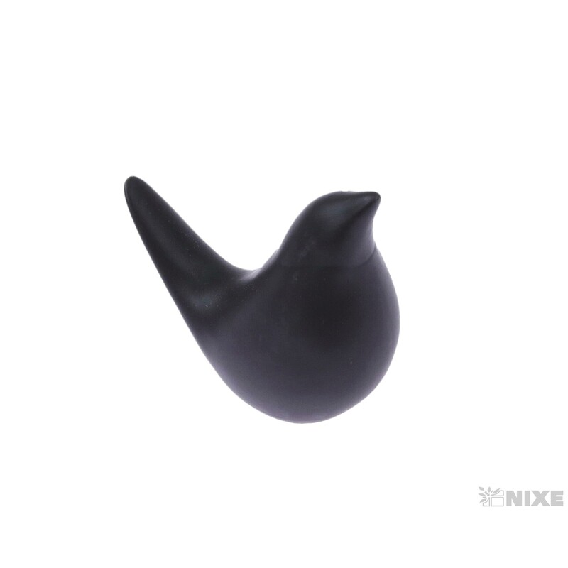 PTÁČEK KERAMIKA 10x9cm*ČERNÁ