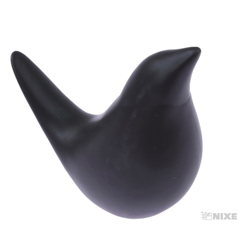 PTÁČEK KERAMIKA 10x9cm*ČERNÁ