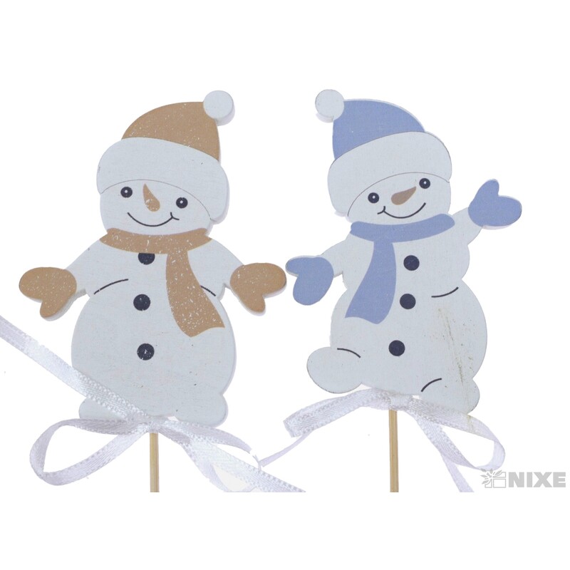 ZÁPICH SNĚHULÁK 8x28cm 6ks*BÍLÁ