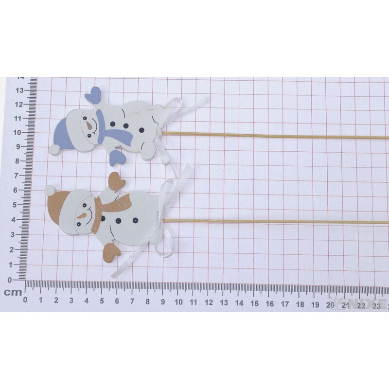 ZÁPICH SNĚHULÁK 8x28cm 6ks*BÍLÁ