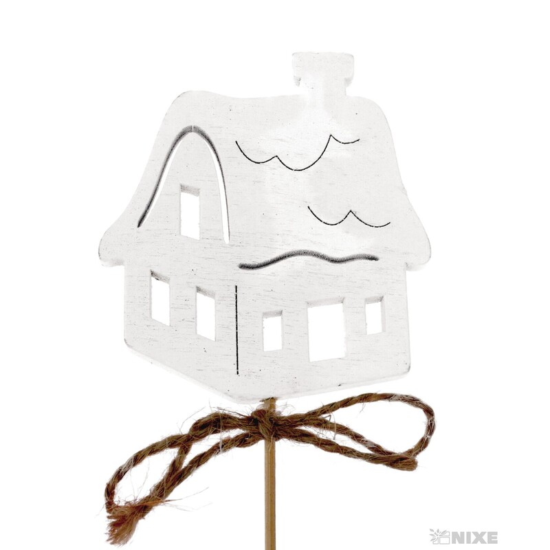 ZÁPICH DOMEČEK 7x27cm 10ks*BÍLÁ