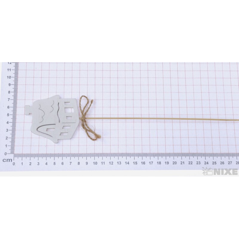 ZÁPICH DOMEČEK 7x27cm 10ks*BÍLÁ