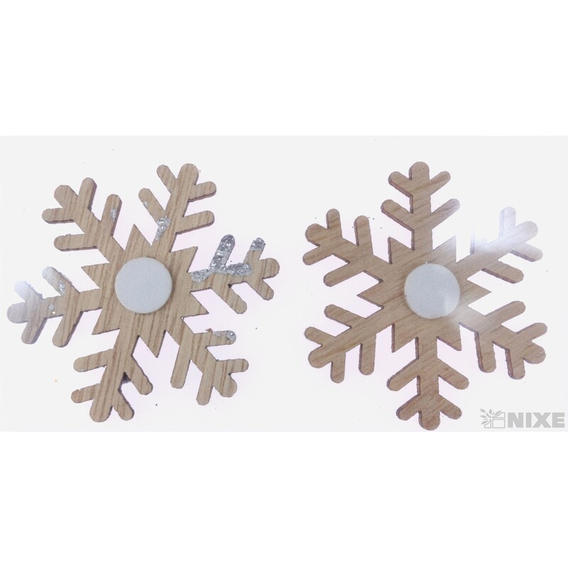 VÁNOCE NALEP 4ks 5cm*MIX BAREV