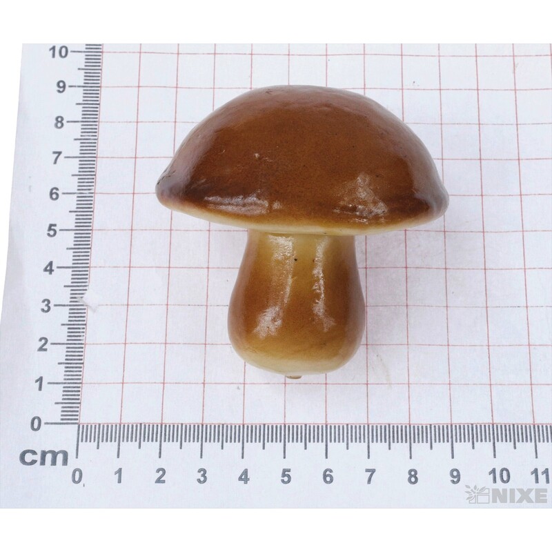 HŘÍBKY 6,5cm 4ks*HNĚDÁ V+