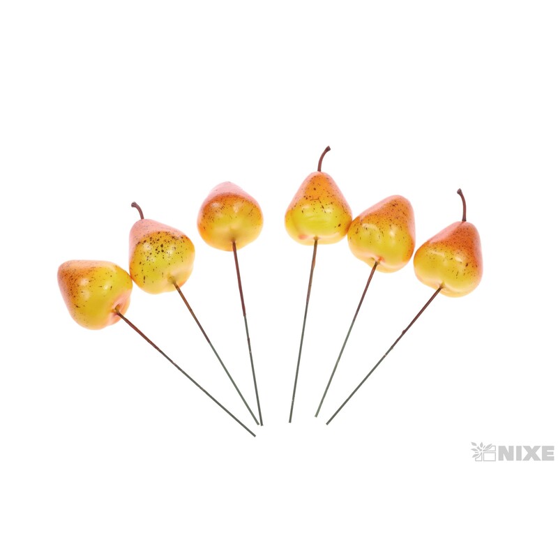 ZÁPICH HRUŠKA 4x14cm 6ks*MIX BAREV