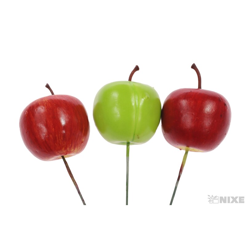 ZÁPICH JABLKO 3,5x14cm 6ks*MIX BAREV