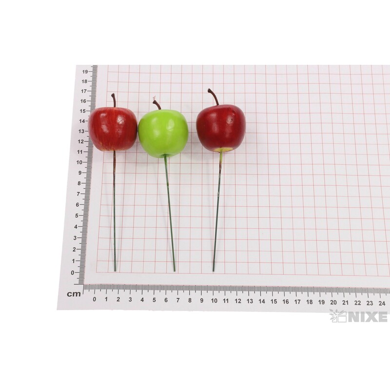 ZÁPICH JABLKO 3,5x14cm 6ks*MIX BAREV