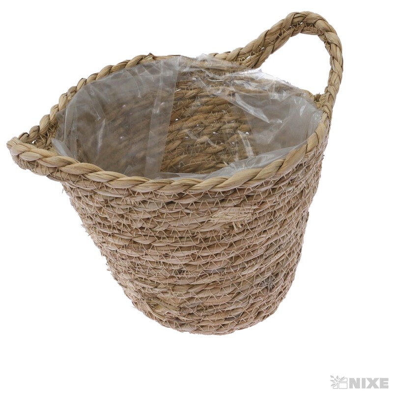 KVĚTNÍK ŠUSTÍ 18x16cm*PŘÍRODNÍ