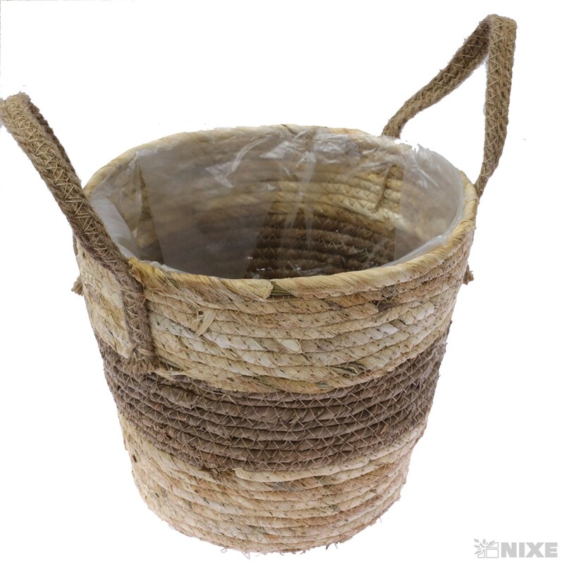 KVĚTNÍK ŠUSTÍ 23x21cm*PŘÍRODNÍ