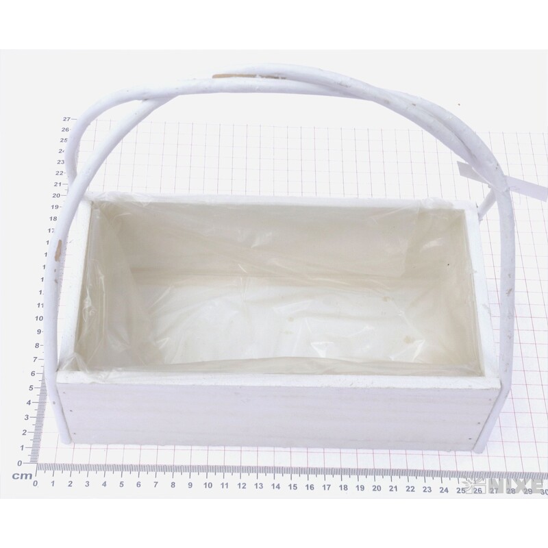 OBAL D 22x11x8cm*BÍLÁ