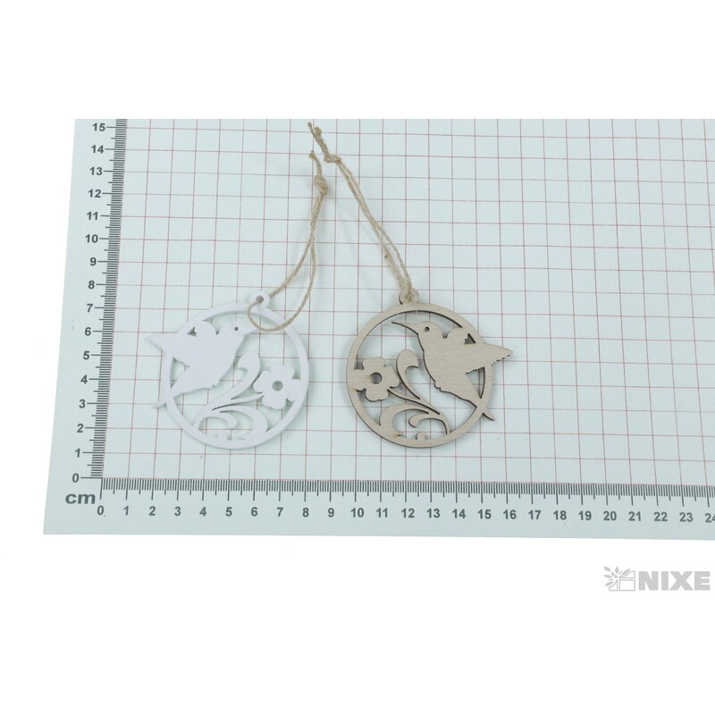 ZÁVĚS PTÁČEK 6cm 10ks*MIX BAREV