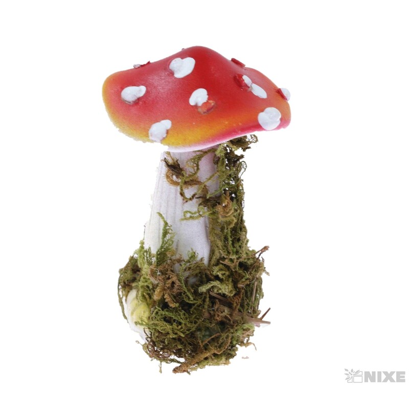 MUCHOMŮRKA 6cm*ČERVENÁ