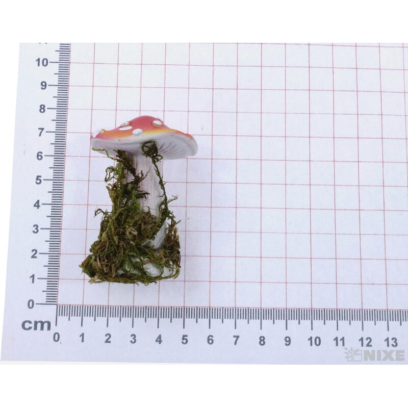 MUCHOMŮRKA 6cm*ČERVENÁ