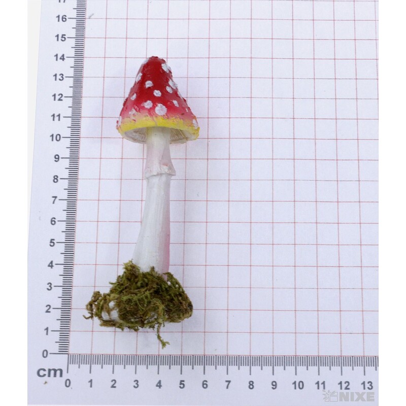 MUCHOMŮRKA 12cm*ČERVENÁ