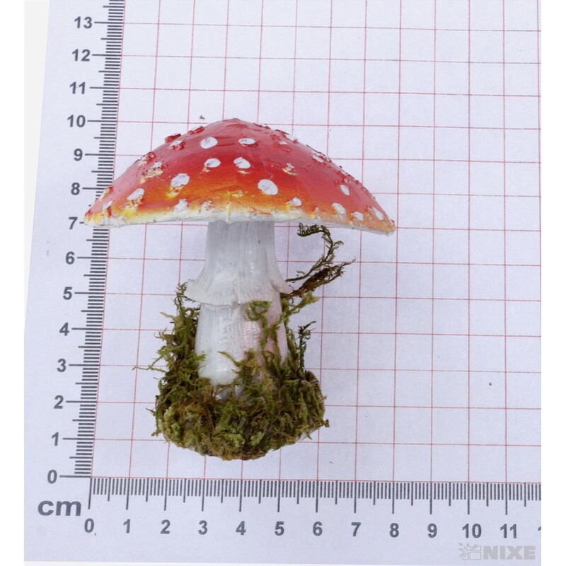 MUCHOMŮRKA 7cm*ČERVENÁ