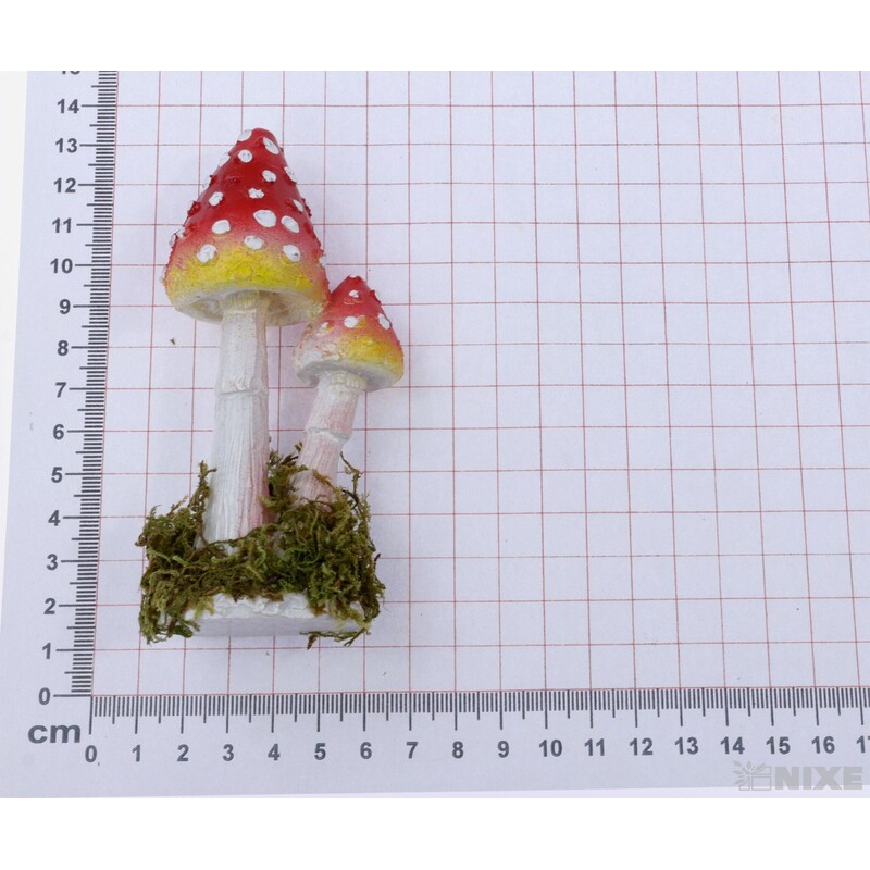 MUCHOMŮRKA 11cm*ČERVENÁ