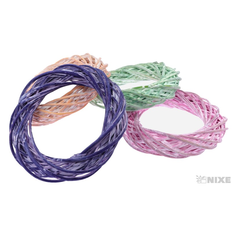 VĚNEC PROUTĚNÝ 29cm*MIX BAREV