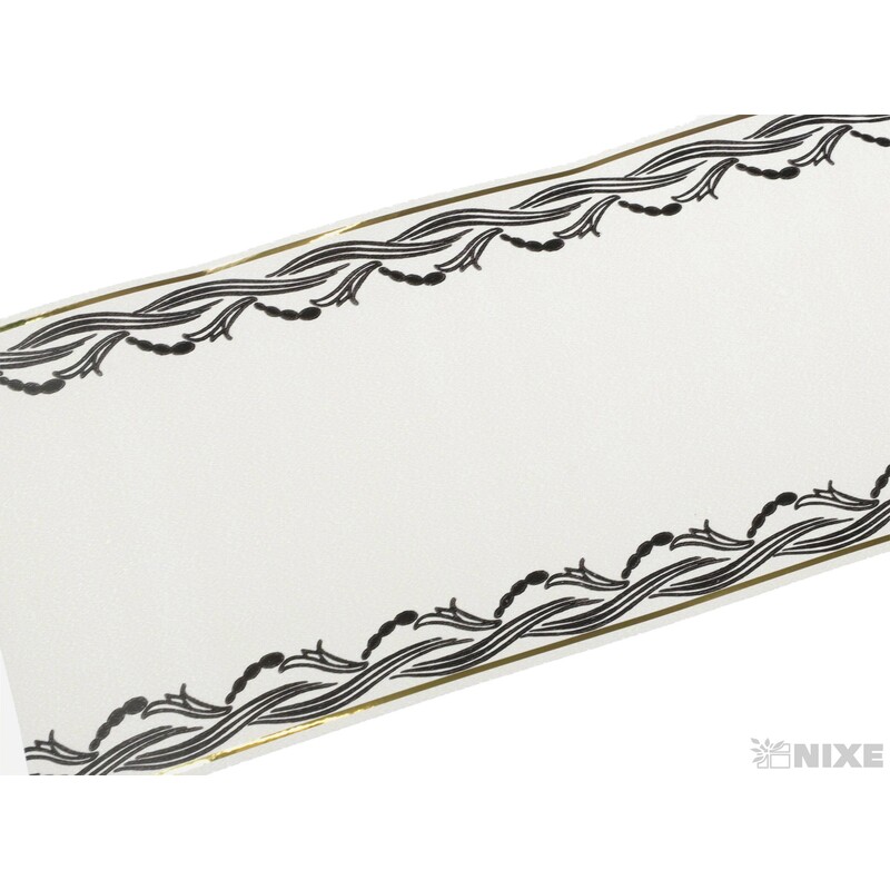 POHŘEBNÍ PÁSEK 80mmx50yd TISK*KRÉMOVÁ