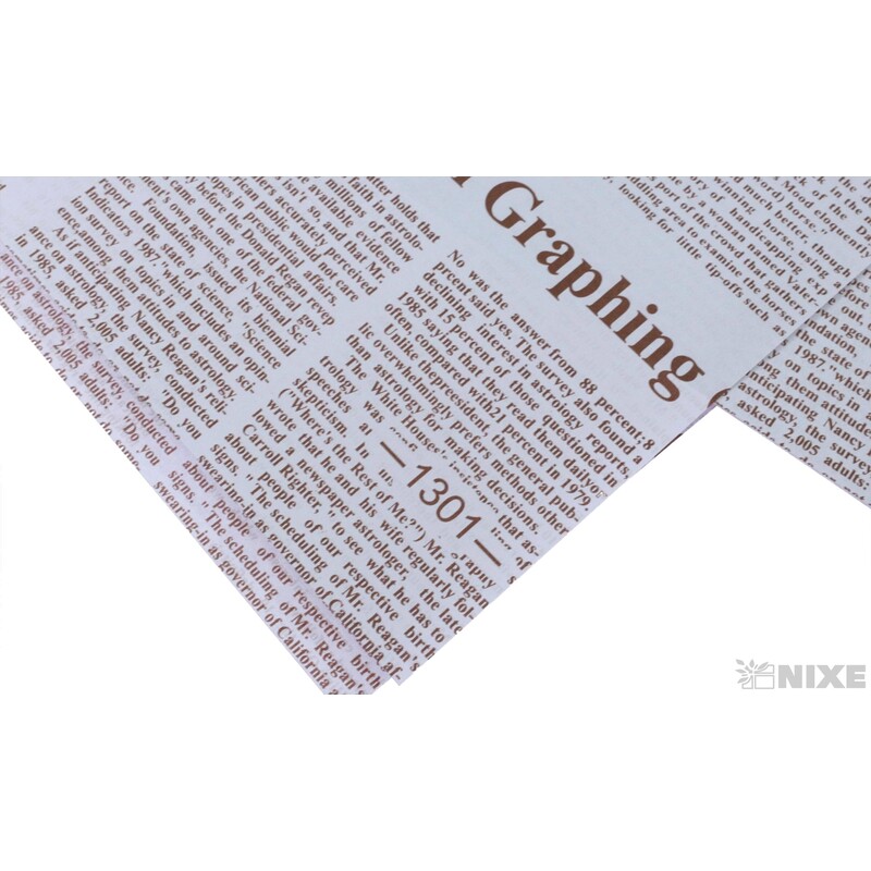 ARCH PAPÍR 70x50cm 50ks*HNĚDÁ