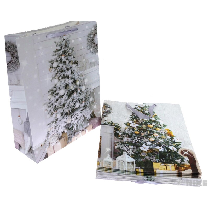 TAŠKA P 31x40x12cm VÁNOCE*MIX BAREV