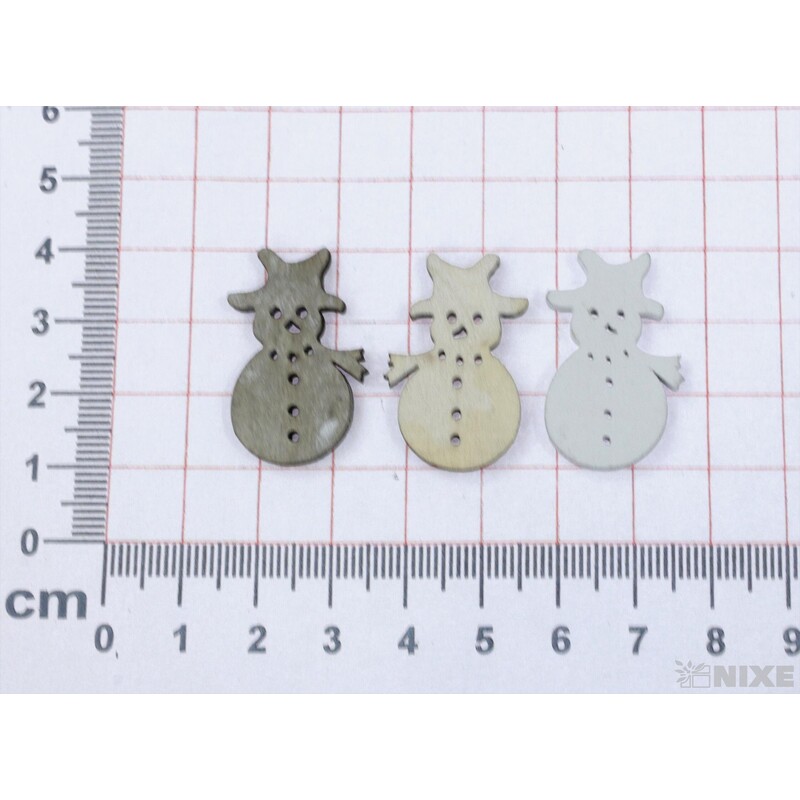 SNĚHULÁK D 3cm 60ks*MIX BAREV