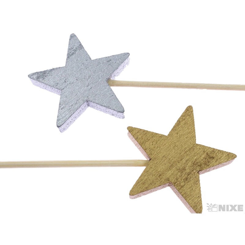 ZÁPICH D HVĚZDA 4x12cm 10ks*MIX BAREV