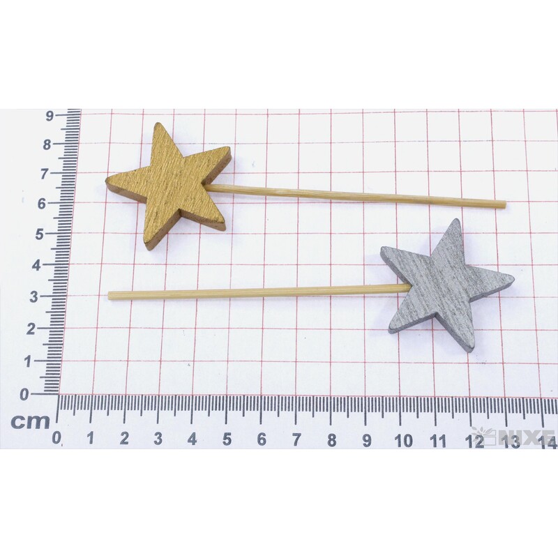 ZÁPICH D HVĚZDA 4x12cm 10ks*MIX BAREV